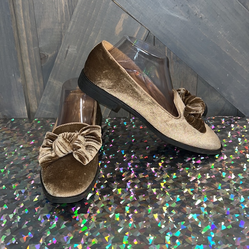 Velvet/Belour Big Beautiful Bow Energy -Flats by Pazzle 8.5 , 39